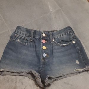 Ripped Jean Shorts